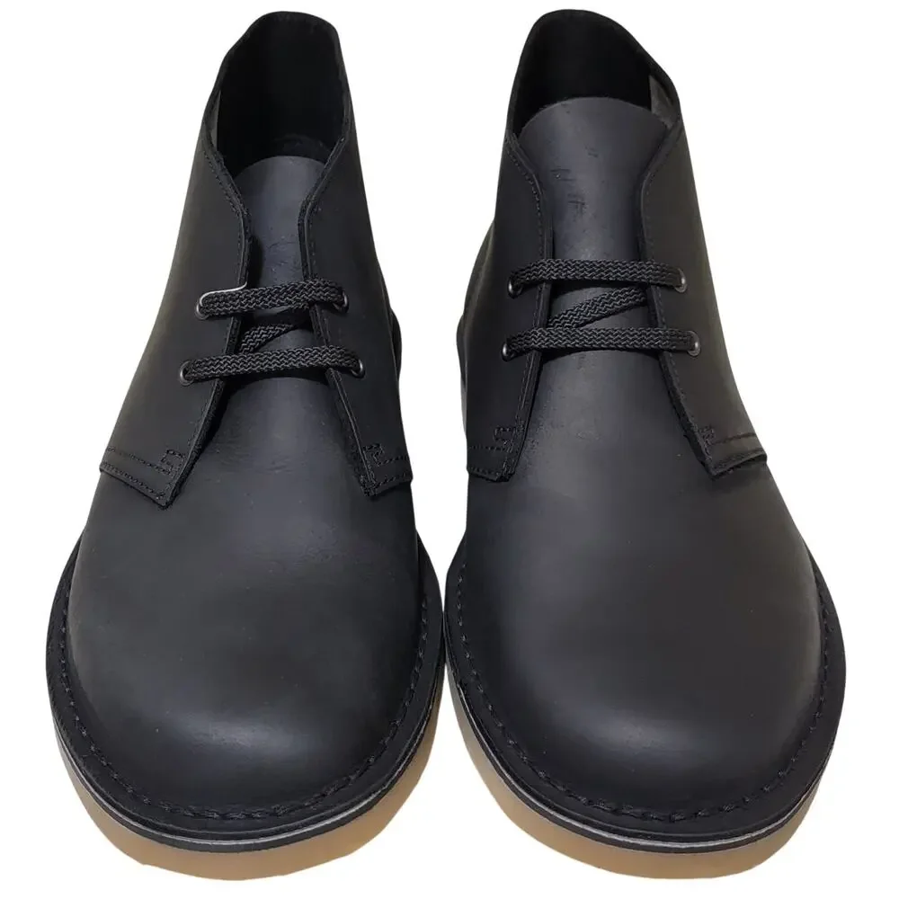 Clarks Men Bushacre 3 Dress Chukka Ankle Boots Size US 11M Black Leather